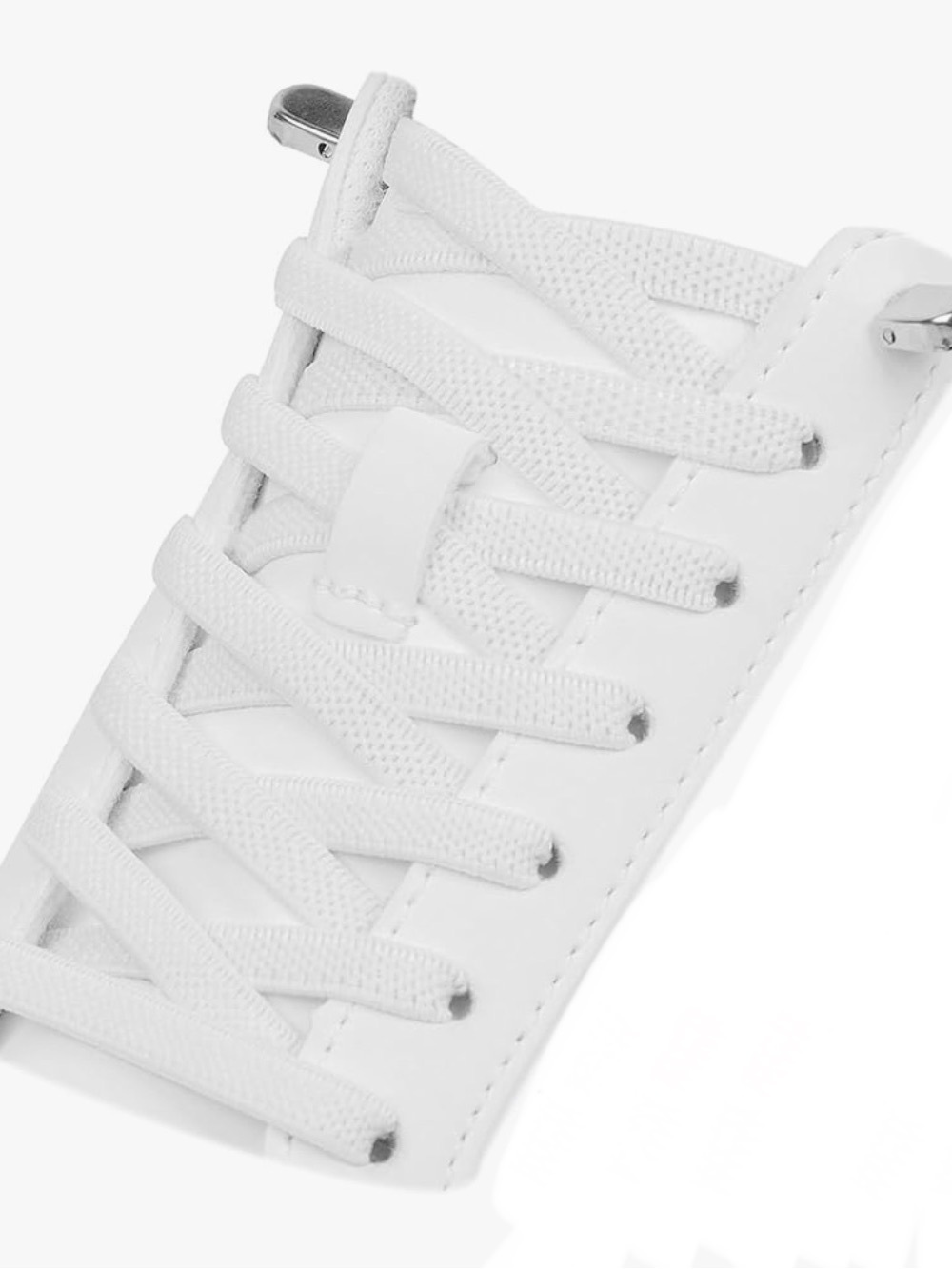 Stretchy Elastic White Shoe Laces
